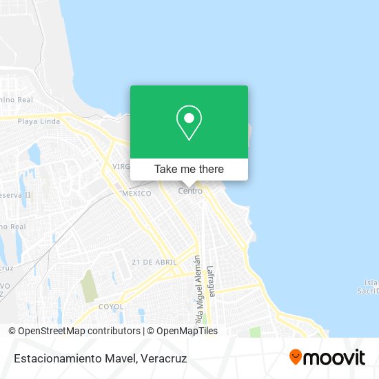 Estacionamiento Mavel map
