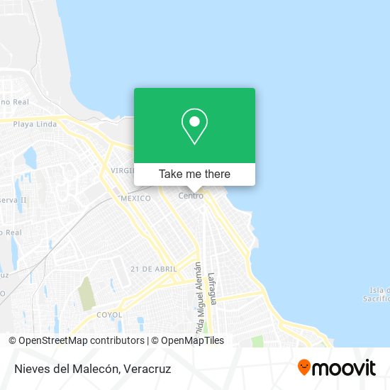 Nieves del Malecón map
