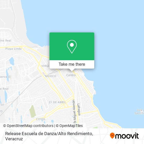 Release Escuela de Danza / Alto Rendimiento map
