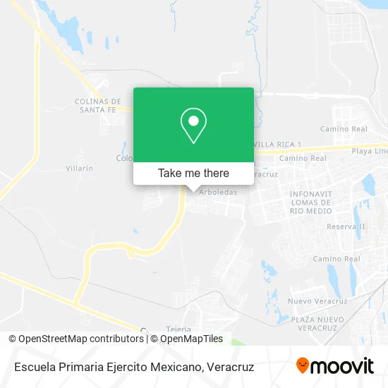 Mapa de Escuela Primaria Ejercito Mexicano