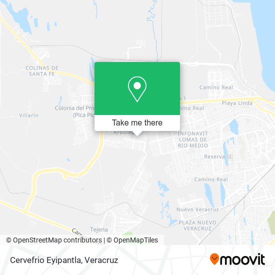 Mapa de Cervefrio Eyipantla