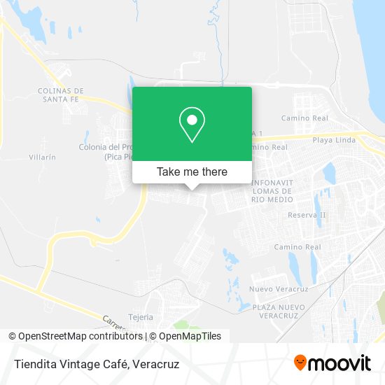 Mapa de Tiendita Vintage Café