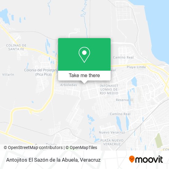 Antojitos El Sazón de la Abuela map