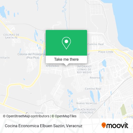 Cocina Economica Elbuen Sazón map