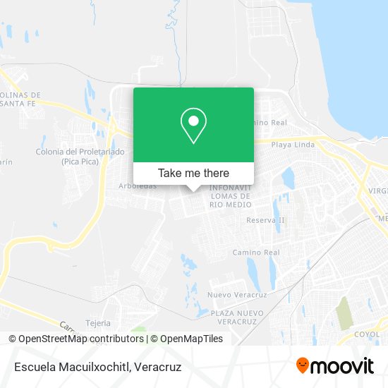 Escuela Macuilxochitl map