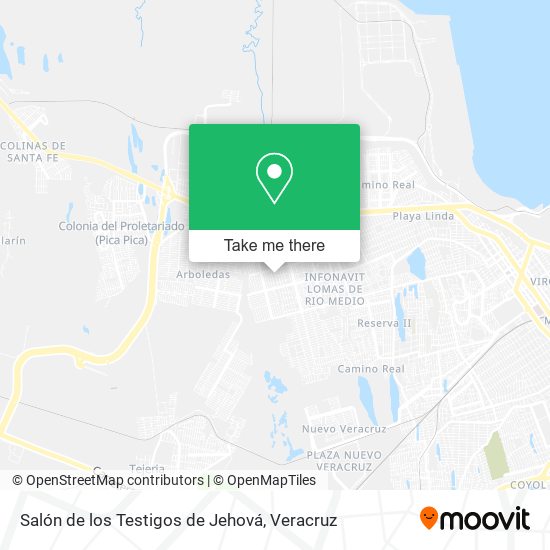 Salón de los Testigos de Jehová map