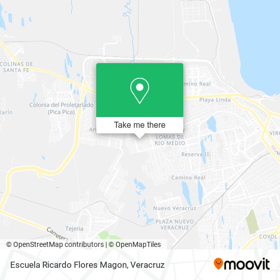 Mapa de Escuela Ricardo Flores Magon