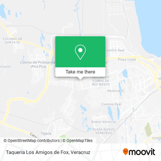 Taquería Los Amigos de Fox map