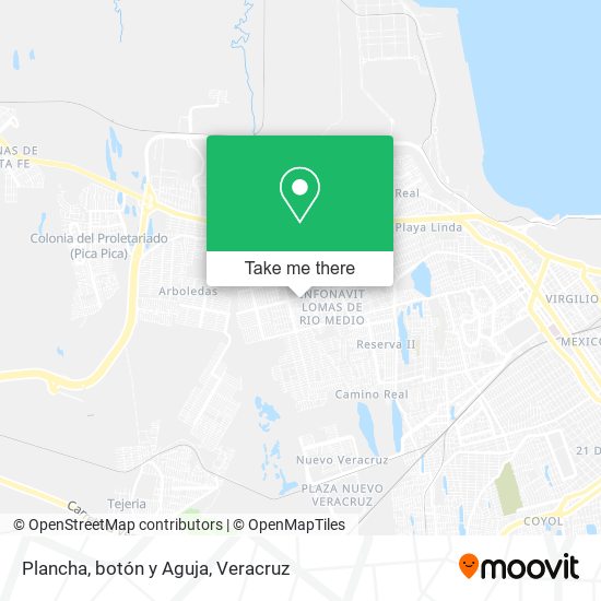 Mapa de Plancha, botón y Aguja