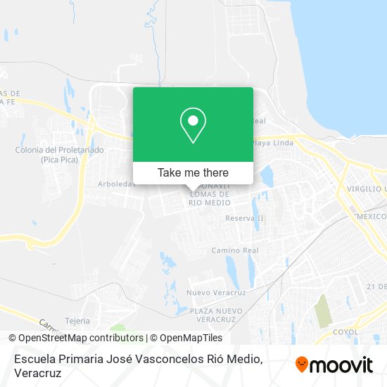 Escuela Primaria José Vasconcelos Rió Medio map