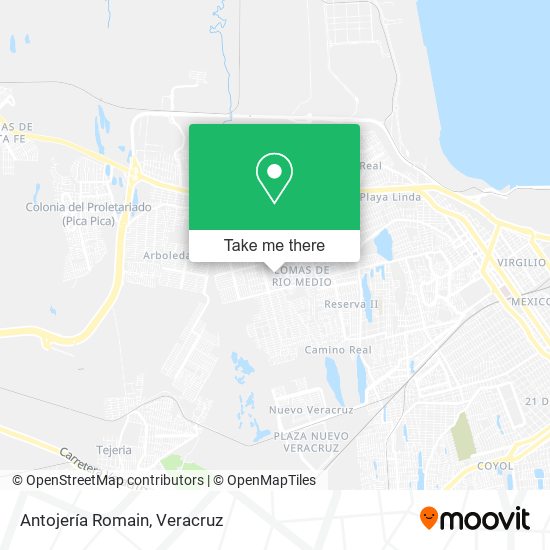 Antojería Romain map