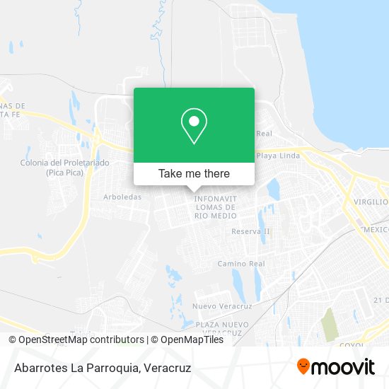Mapa de Abarrotes La Parroquia