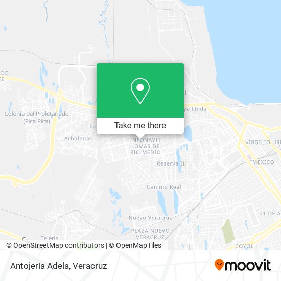 Antojería Adela map