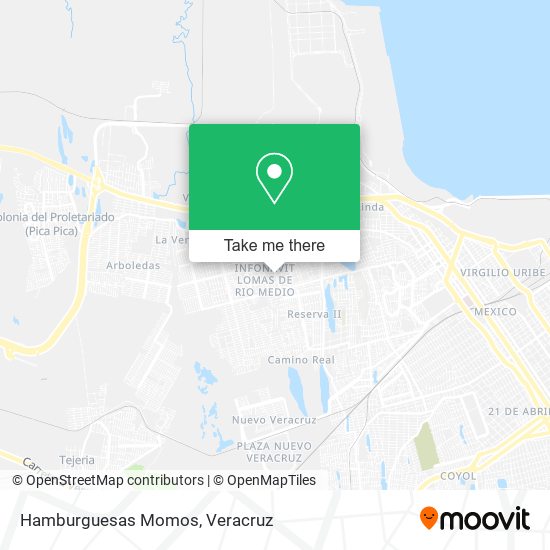 Mapa de Hamburguesas Momos