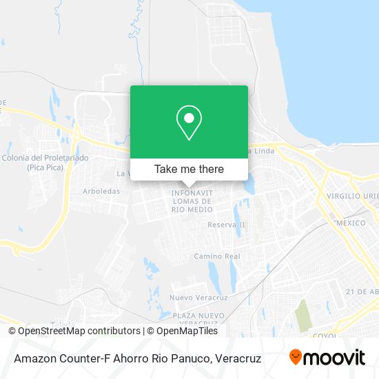 Mapa de Amazon Counter-F Ahorro Rio Panuco