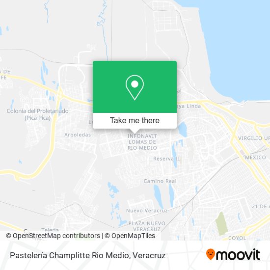 Mapa de Pastelería Champlitte Rio Medio