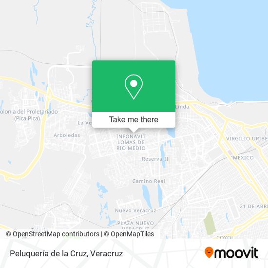 Mapa de Peluquería de la Cruz