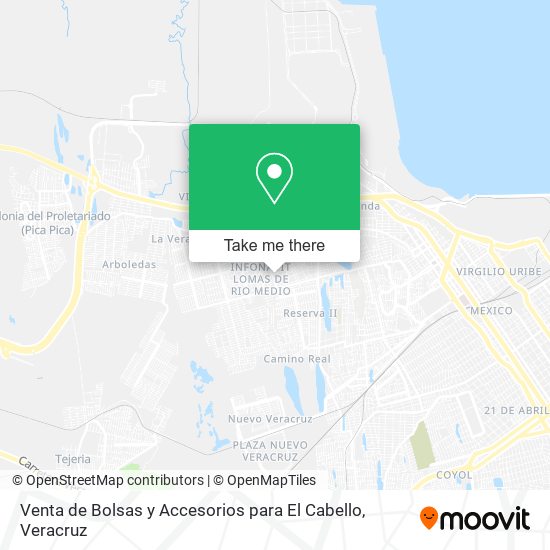 Venta de Bolsas y Accesorios para El Cabello map