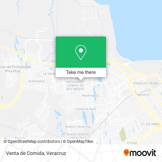 Mapa de Venta de Comida