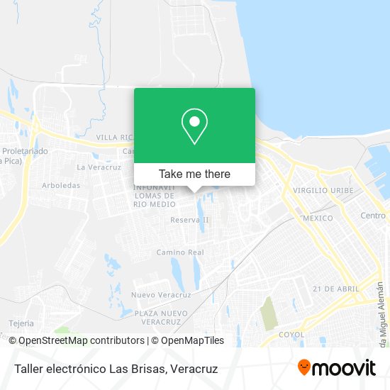 Mapa de Taller electrónico Las Brisas