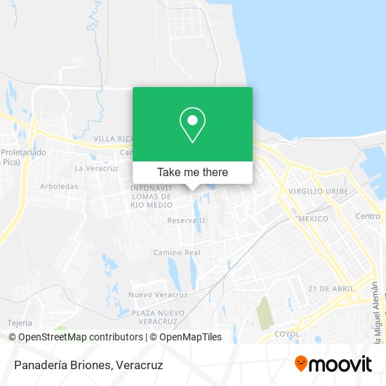 Panadería Briones map