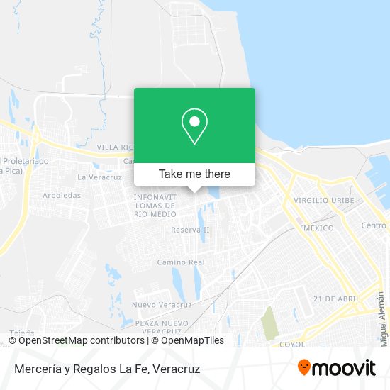 Mapa de Mercería y Regalos La Fe