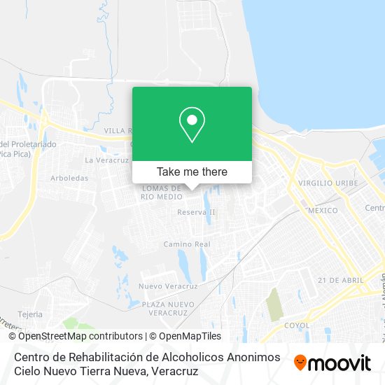 Centro de Rehabilitación de Alcoholicos Anonimos Cielo Nuevo Tierra Nueva map