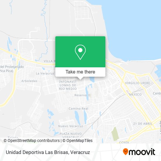 Unidad Deportiva Las Brisas map
