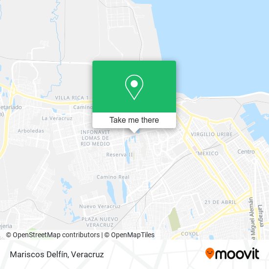 Mariscos Delfín map