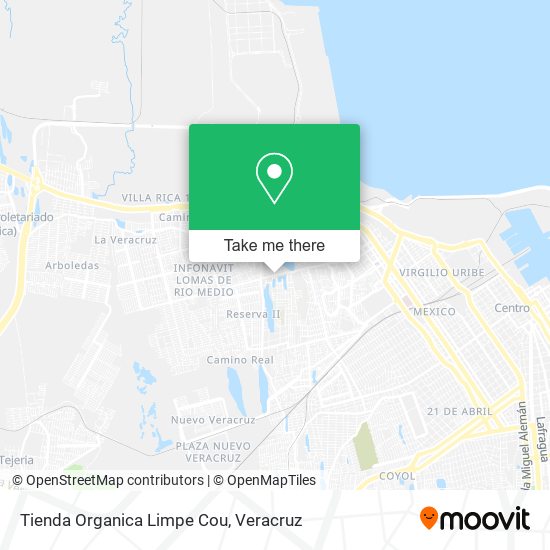 Mapa de Tienda Organica Limpe Cou