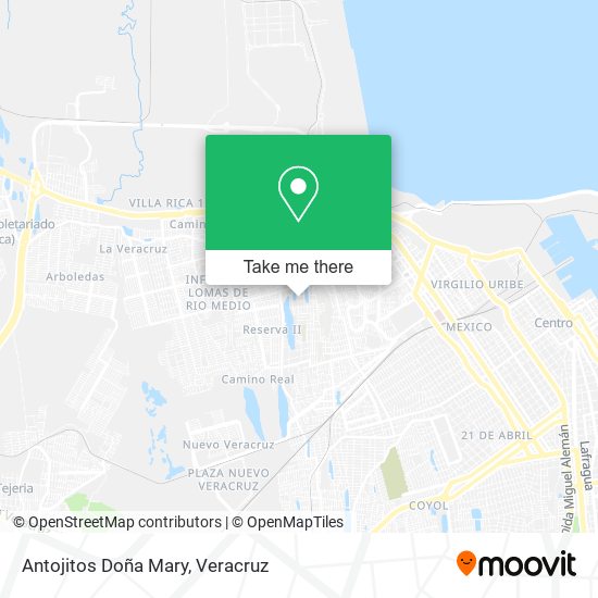 Antojitos Doña Mary map