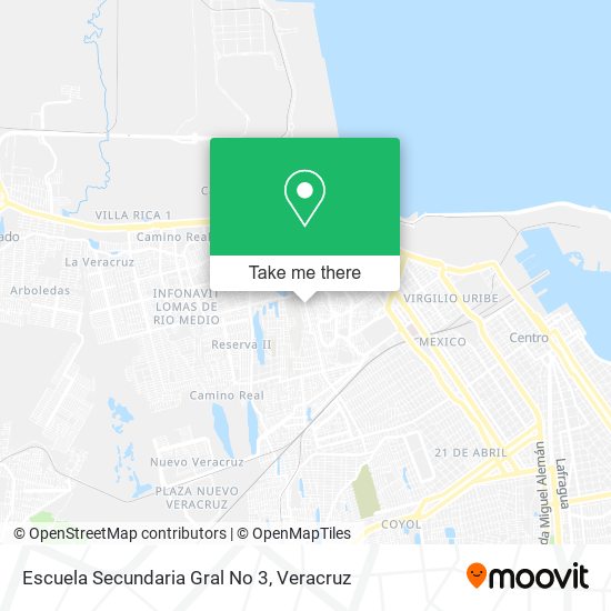 Mapa de Escuela Secundaria Gral No 3