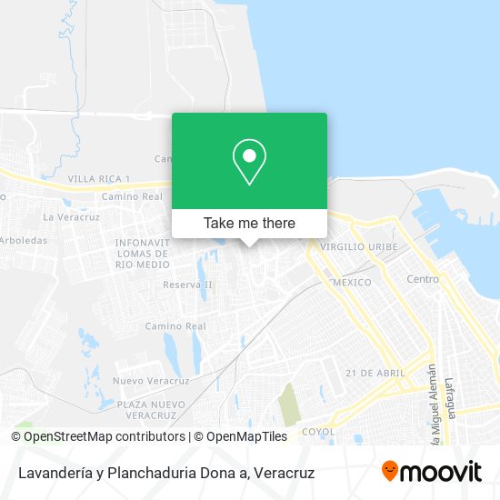 Lavandería y Planchaduria Dona a map