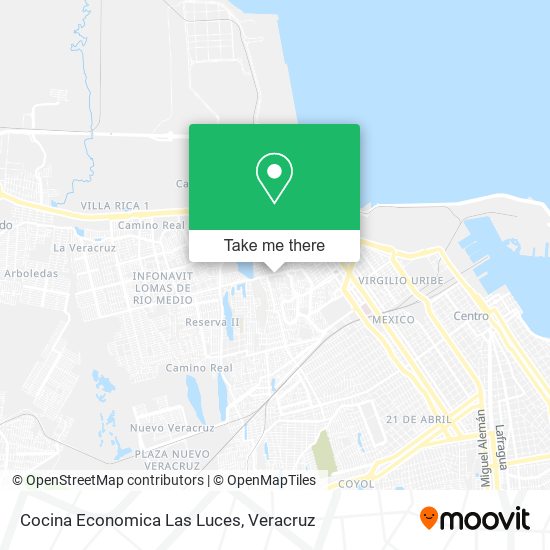 Mapa de Cocina Economica Las Luces