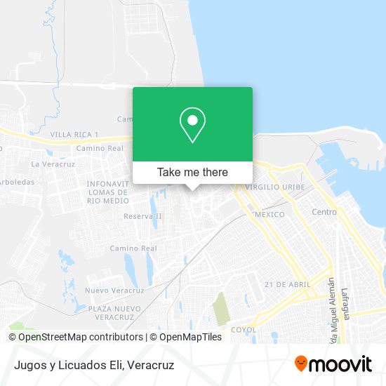 Mapa de Jugos y Licuados Eli