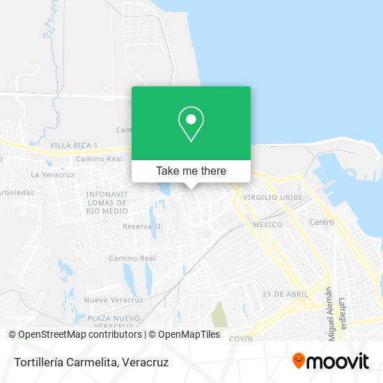 Mapa de Tortillería Carmelita