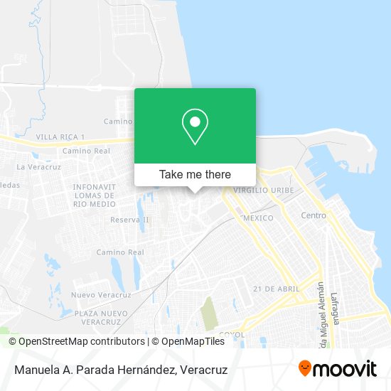 Manuela A. Parada Hernández map