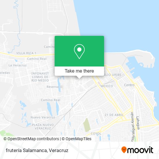 Mapa de frutería Salamanca