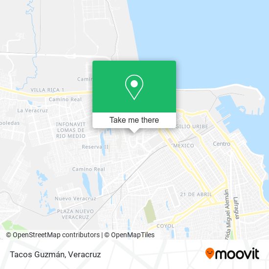 Mapa de Tacos Guzmán