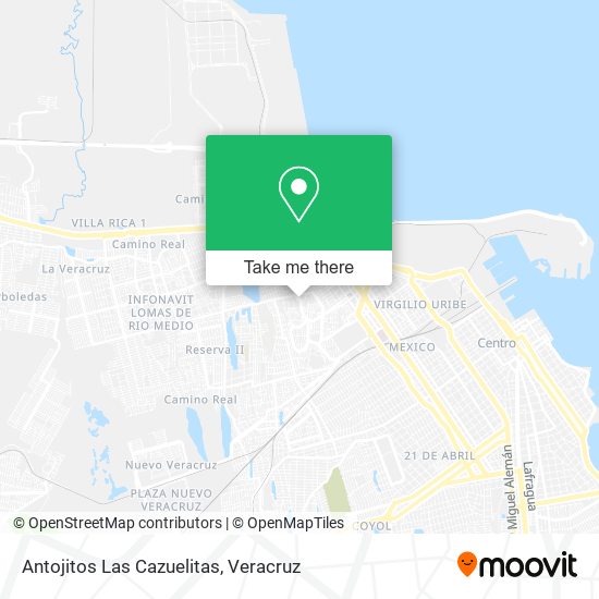 Mapa de Antojitos Las Cazuelitas