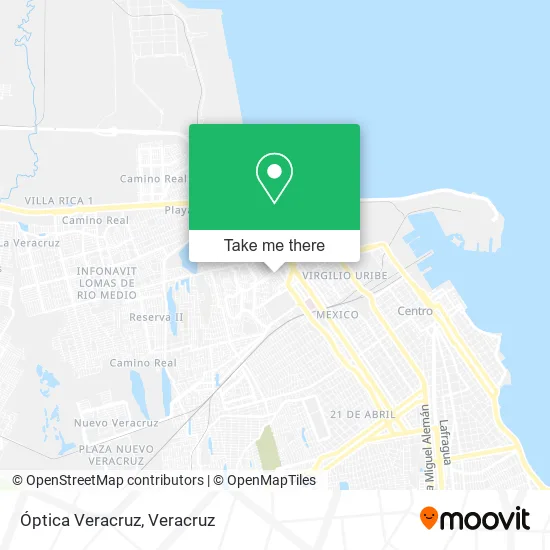 Óptica Veracruz map