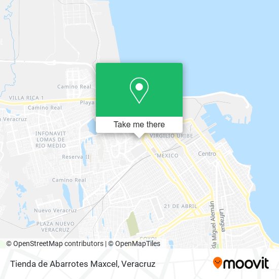 Tienda de Abarrotes Maxcel map