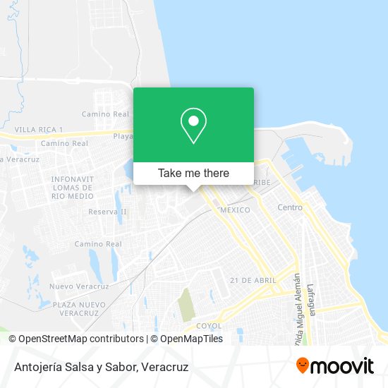 Antojería Salsa y Sabor map
