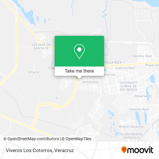 Viveros Los Cotorros map