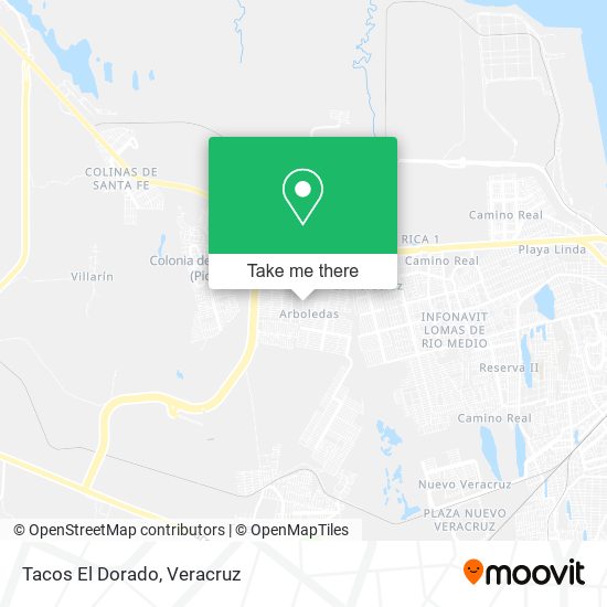 Mapa de Tacos El Dorado