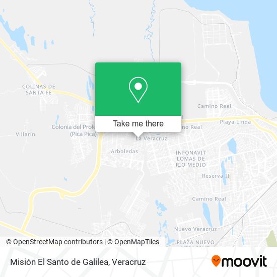 Misión El Santo de Galilea map