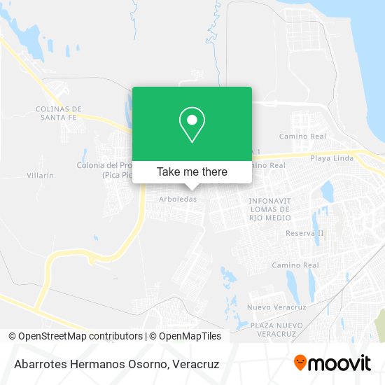 Mapa de Abarrotes Hermanos Osorno