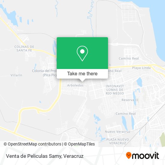 Venta de Peliculas Samy map