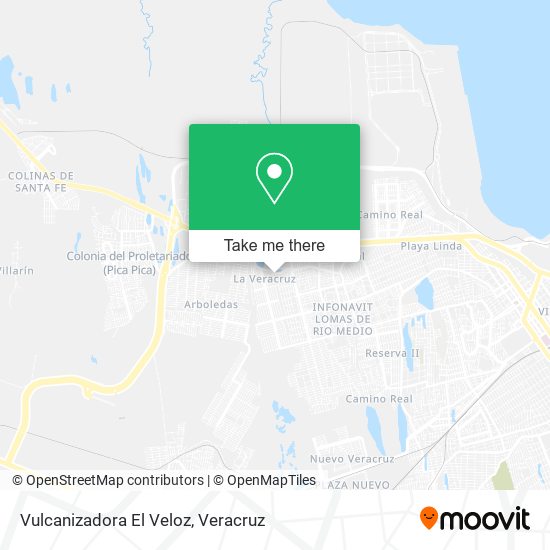 Vulcanizadora El Veloz map