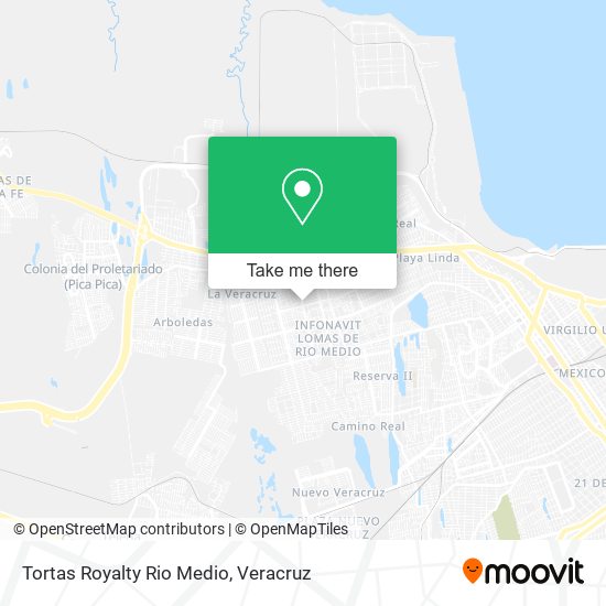 Tortas Royalty Rio Medio map